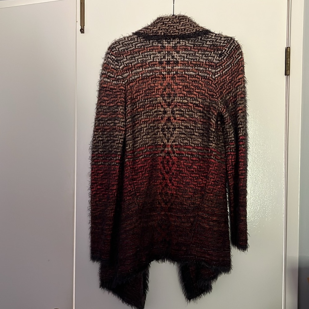 Nic & Zoe fuzzy ombré cardigan - Picture 2 of 4